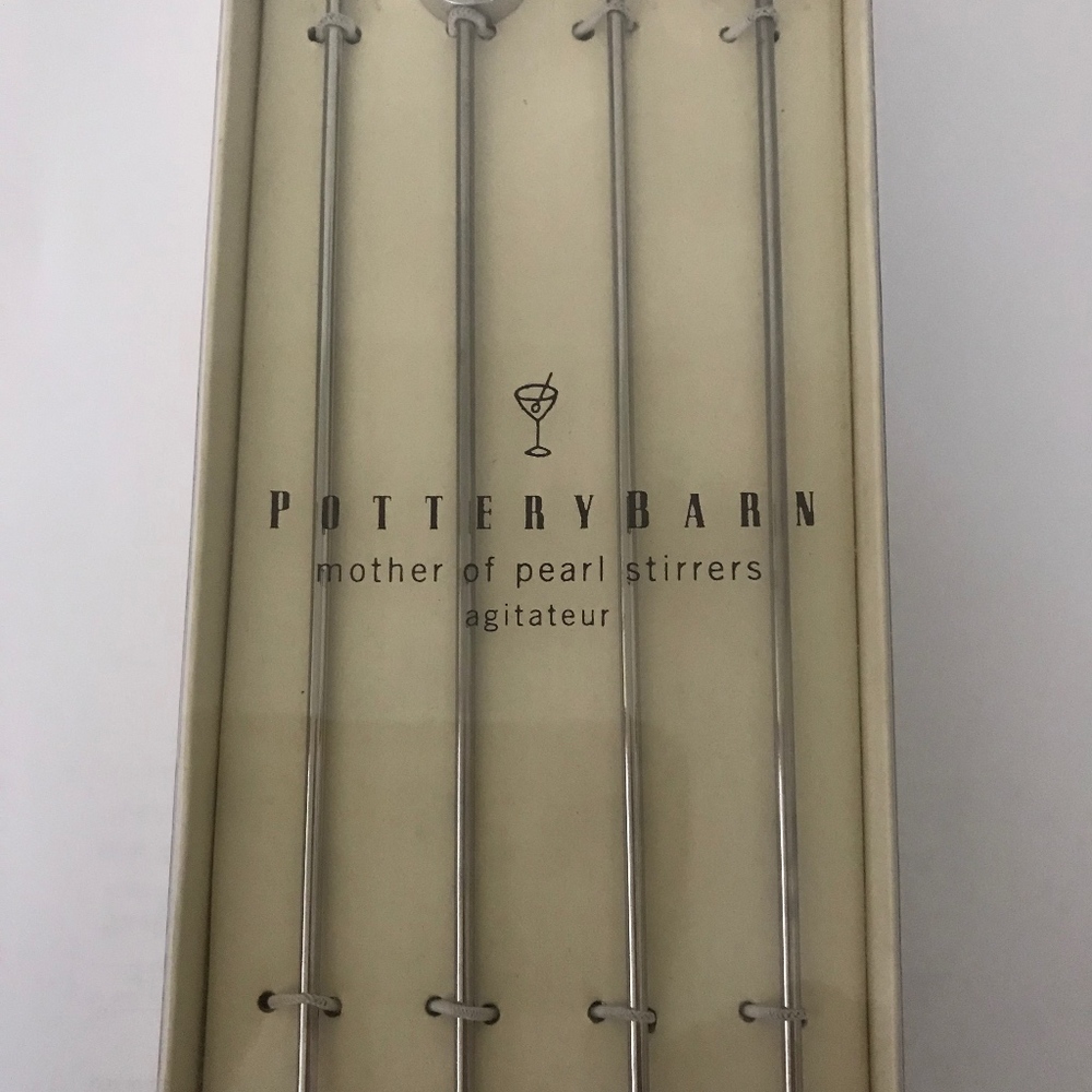 Pottery Barn Mother Of Pearl Stirrers